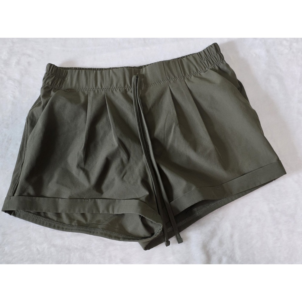 Zyia Active Womens XS Olive Green Summer Shorts Mesh Bikini Liner Activewear
